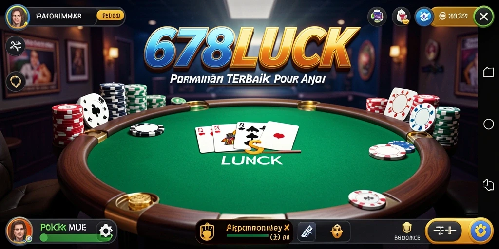 Gameplay Poker yang mendebarkan di aplikasi 678LUCK.