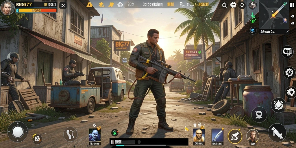 Gameplay menarik dan interaktif di BIG77, dunia simulasinya hidup.