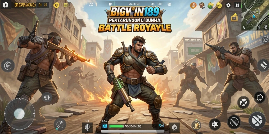 Tangkapan layar dari gameplay seru di BIGWIN189 Battle Royale.