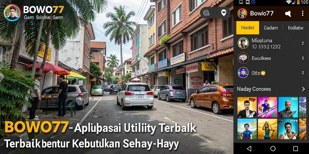 Tampilan utama BOWO77 menampilkan berbagai fungsi aplikasi Utility.