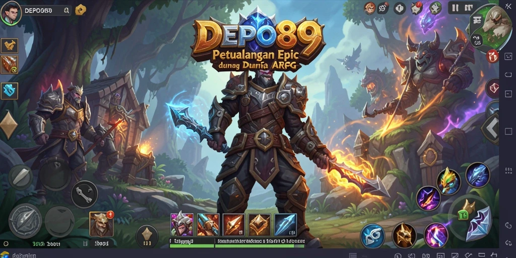 Tampilan gameplay epik dari DEPO89 dalam dunia ARPG.