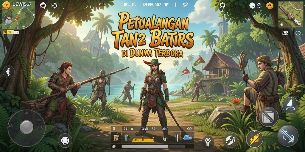 Tampilan gameplay DEWI567 yang menakjubkan di dunia terbuka.