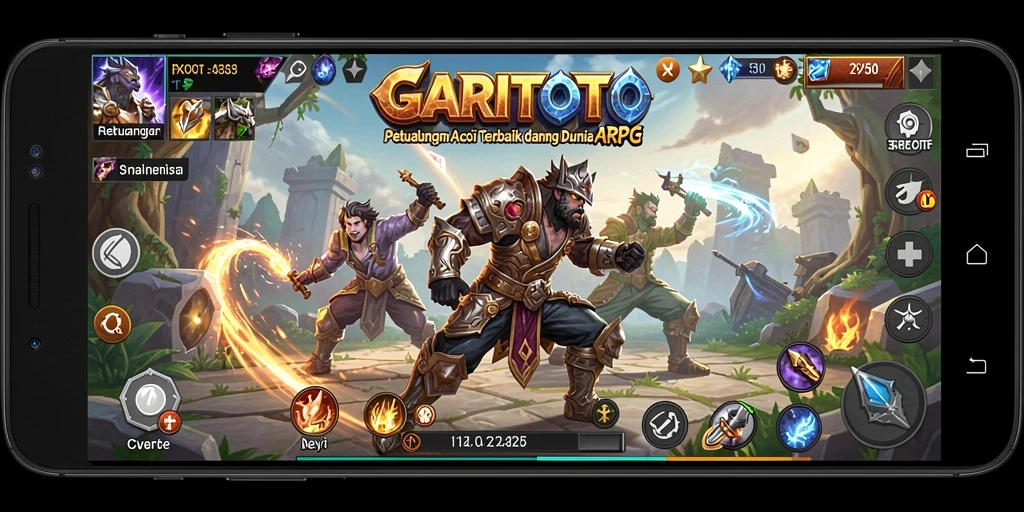 Gameplay seru dalam GARITOTO dengan aksi ARPG yang mendebarkan.