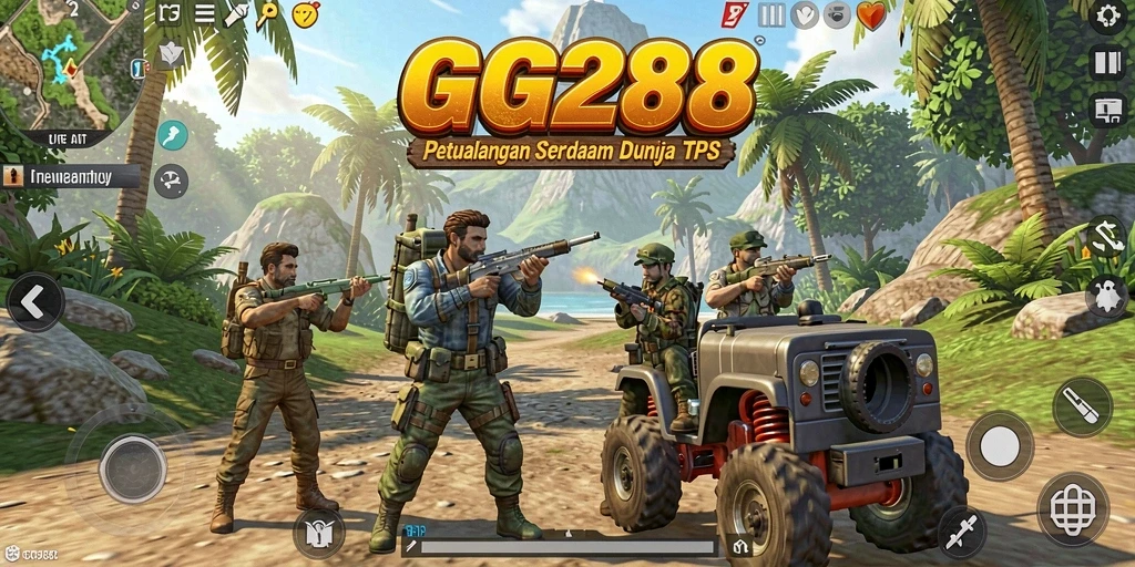Tampilan aksi mendebarkan dalam permainan TPS di GG288.