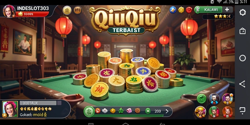 Tampilan gameplay QiuQiu yang menarik dan menyenangkan di INDESLOT303.