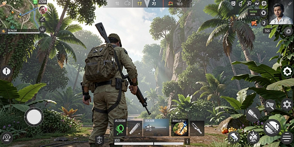 Tampilan gameplay J200M yang menakjubkan dan dinamis.