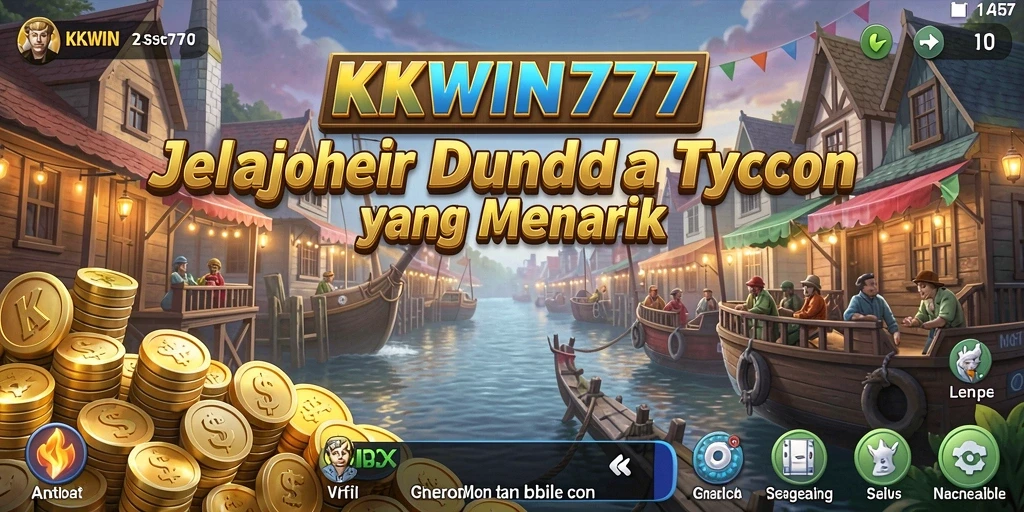 Screenshot gameplay KKWIN777 yang menunjukkan pengalaman Tycoon yang seru.