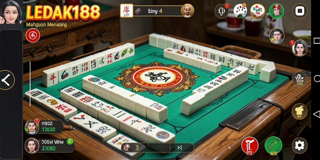 Tampilan screenshot LEDAK188 yang memperlihatkan permainan Mahjong yang menarik.