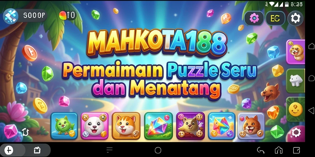 Screenshot gameplay MAHKOTA188 menampilkan tantangan puzzle yang menarik.