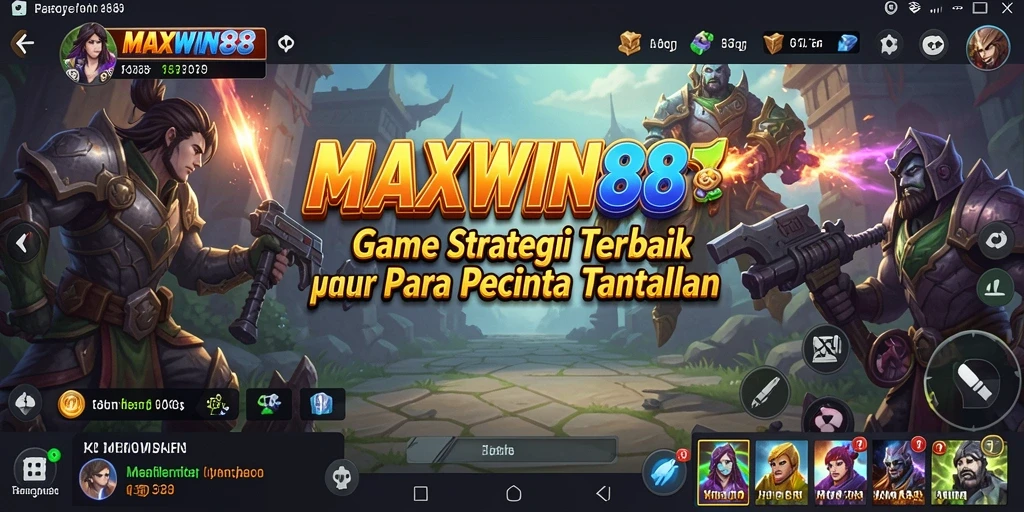 Screenshot gameplay <strong>MAXWIN88</strong> yang menunjukkan strategi mendalam dalam pertempuran.