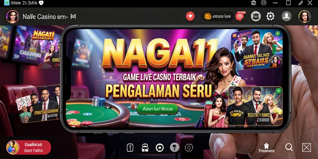 Tampilan gameplay NAGA11 yang menarik dengan dealer langsung dan interaksi pemain.