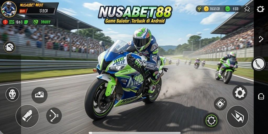 Gameplay balap motor yang mendebarkan di NUSABET88.