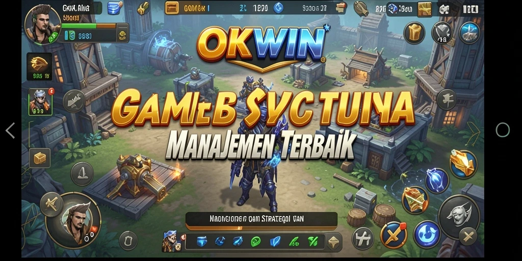 Tampilan screenshot menunjukkan aksi seru dari gameplay OKWIN.