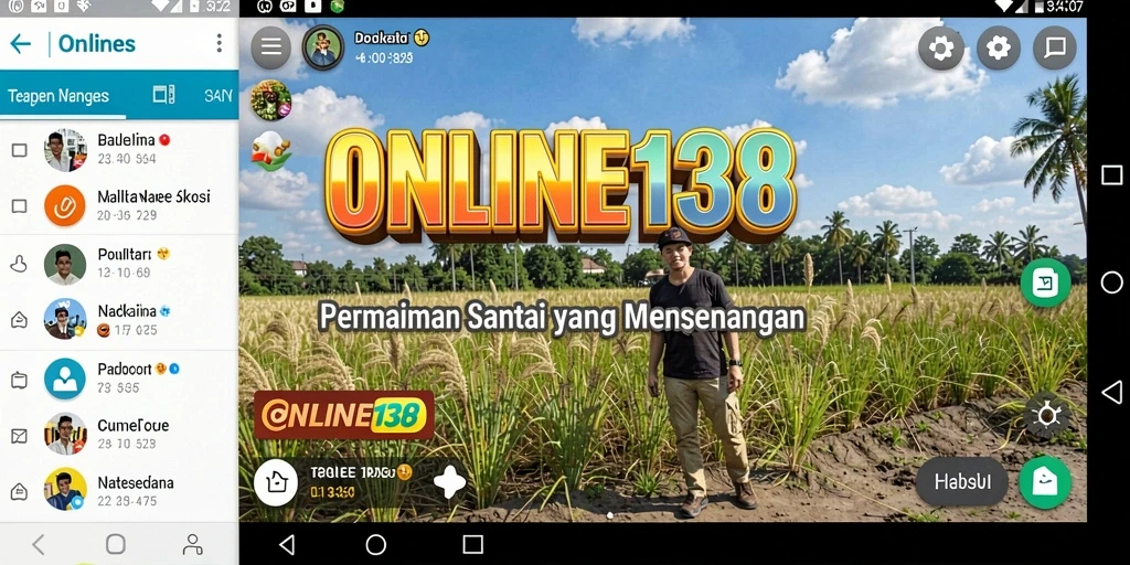 Screenshot utama <strong>ONLINE138</strong> menunjukkan grafik yang cerah dan gameplay yang dinamis.