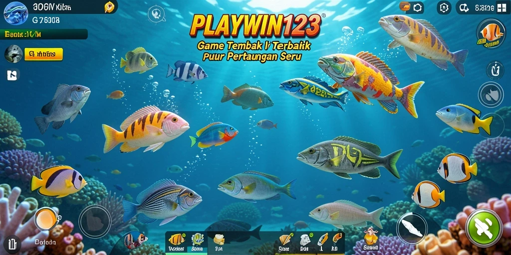 Screenshot dari gameplay Tembak Ikan yang seru dan menantang.