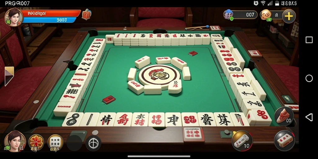 Screenshot PRG007 menampilkan gameplay Mahjong yang menarik dan penuh warna.
