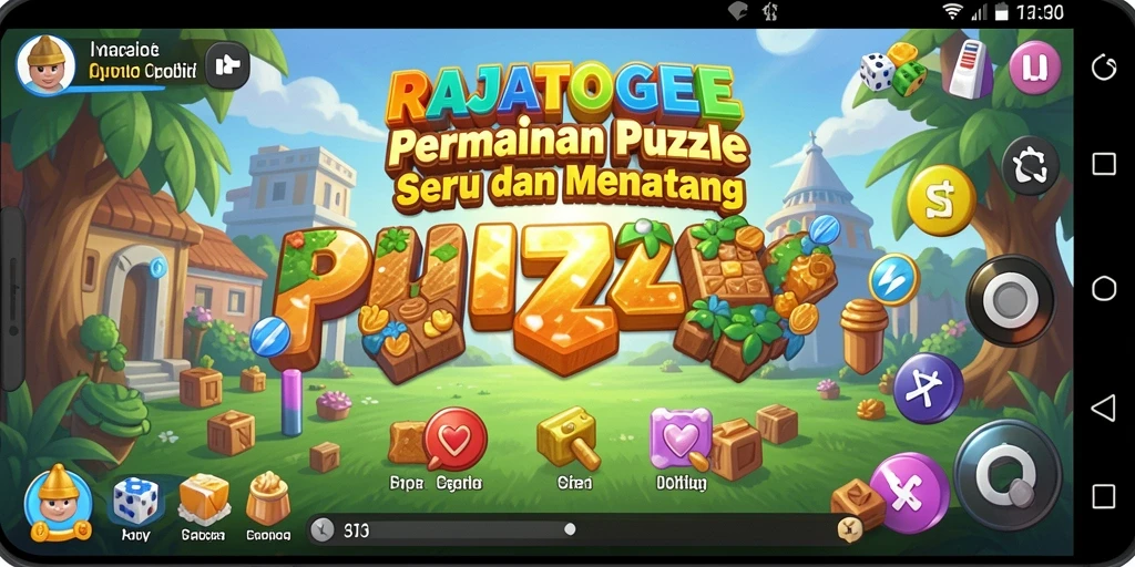 Tangkapan layar RAJATOGEL menampilkan gameplay puzzle yang seru dan interaktif.