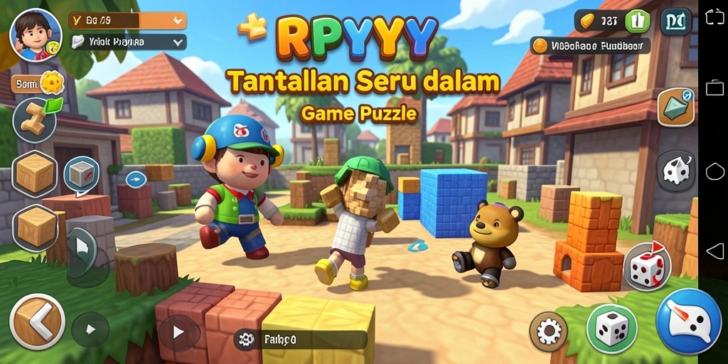 Gameplay RPYYY menampilkan tantangan puzzle yang menarik dan menyenangkan.