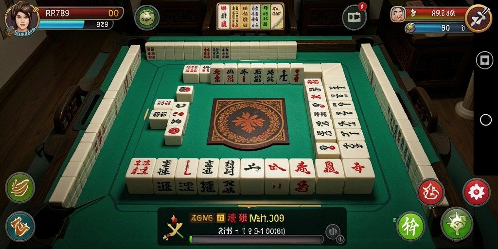 Tampilan gameplay RR789 yang menegangkan dan menarik bagi pemain Mahjong.