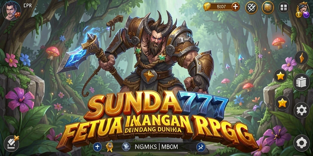 Tangkapan layar menunjukkan gameplay menarik SUNDA777 dalam petualangan RPG.