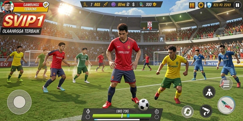 Gameplay yang seru dan interaktif di SVIP1 dengan berbagai macam olahraga.