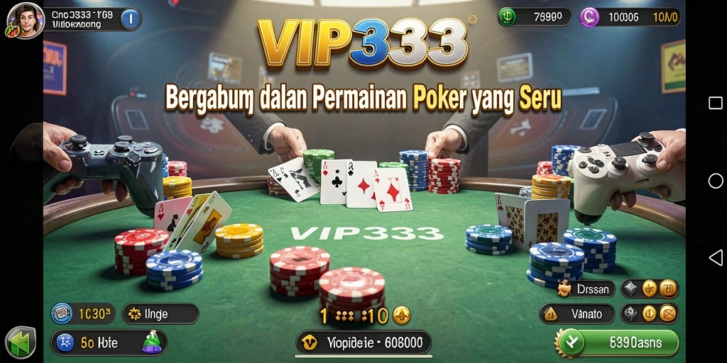 Gameplay Poker yang mendebarkan dan interaktif di VIP333.