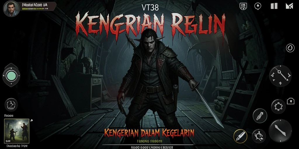 Tangkapan layar momen menyeramkan gameplay VT38 yang penuh ketegangan.